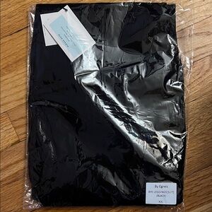 By Egreis Black Leggings with Slit